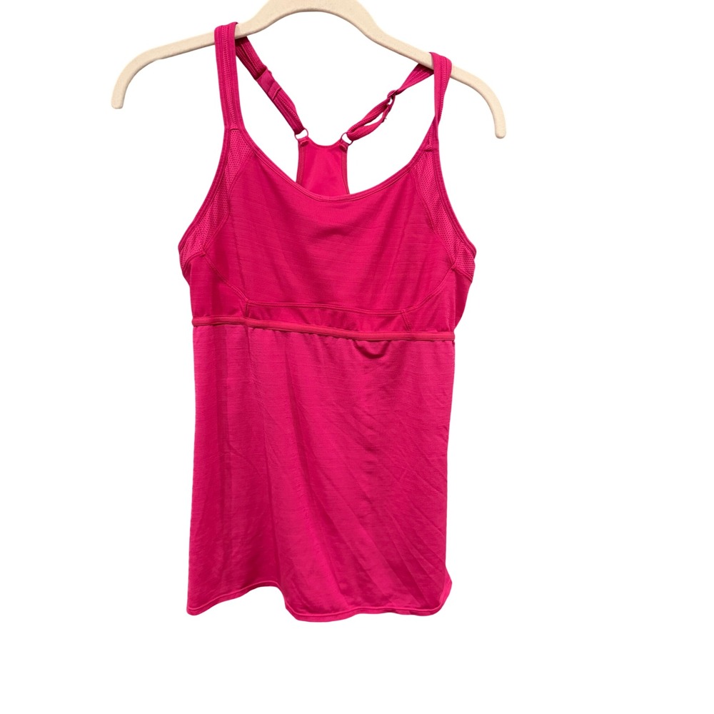 Brooks Pink Running Tank Top Racerback Womens Large